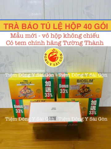 [1 HỘP] Trà Giảm Cân Bảo Tú Lệ Bio Slim - Thảo Mộc Detox Hỗ Trợ Giảm Cân Hiệu Quả - Hàng Chính Hãng, Tem Cào Kiểm Tra 40 Gói