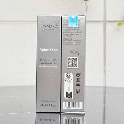 Gel Chấm Mụn Cấp Tốc CASMARA Shine Stop 10ml - Kiểm Dầu Thấm Nhanh Cho Da Dầu Mụn