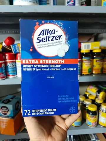 Viên sủi giảm ợ nóng Alka Seltzer Extra Strength 72 Effervescent Tablets