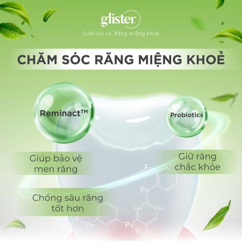 Kem Đánh Răng Trà Trắng Gl-ister
