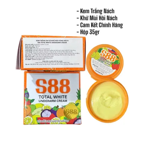 Kem giảm thâm nách s88 Thái Lan - Giảm thâm, làm trắng da, khử mùi hiệu quả, dưỡng ẩm, không gây nhờn rít