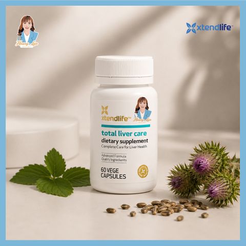 Viên uống phục hồi gan, giải độc gan New Zealand Xtend Life Total Liver Care 60 viên