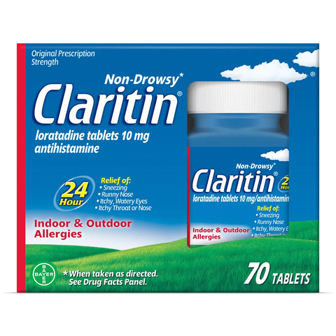Viên chống dị ứng Claritin Antihistamine Loratadine 10mg.70 vien. của Mỹ
