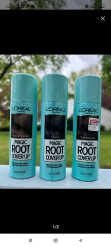 chai Xịt nhuộm tóc phủ bạc tạm thời Magic Retouch Temporary Root Concealer Spray - Black