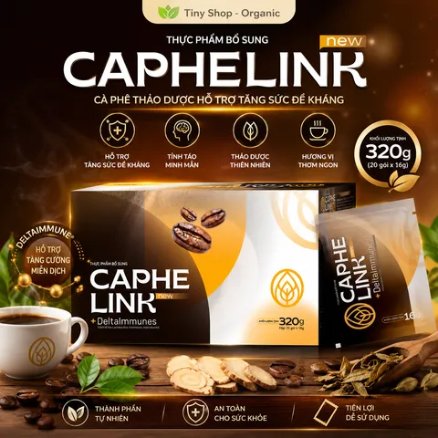 Caphelink New Cà Phê Sức Khỏe Chính Hãng – Tỉnh Táo Minh Mẫn Hỗ Trợ Tăng Đề Kháng