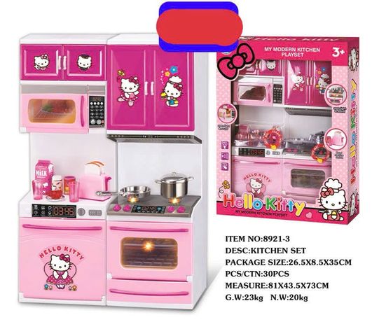 Đồ chơi nhà bếp có đèn và âm thanh, giao ngẫu nhiên 8921 Hello Kitty My Modern Kitchen play set 