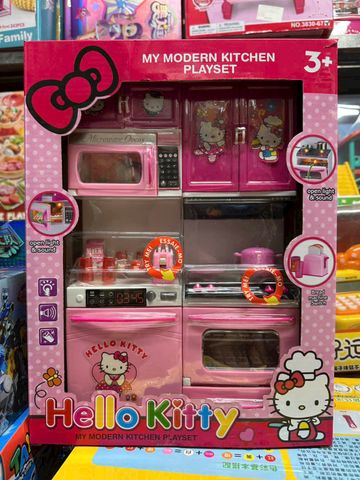Đồ chơi nhà bếp có đèn và âm thanh, giao ngẫu nhiên 8921 Hello Kitty My Modern Kitchen play set 