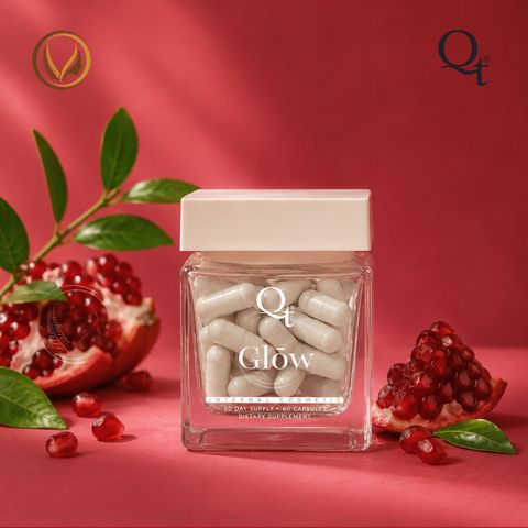 Viên uống trắng da, làm đều màu da toàn thân QT Glow 60 viên - Chính hãng New Zealand