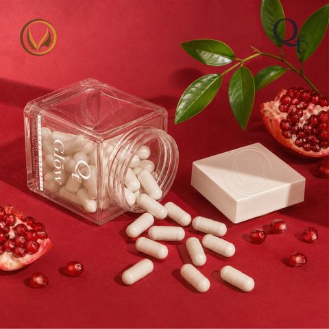 Viên uống trắng da, làm đều màu da toàn thân QT Glow 60 viên - Chính hãng New Zealand