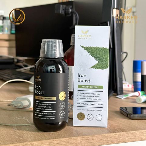 Siro bổ máu, cấp sắt cho mẹ bầu & người thiếu máu Harker Herbals Iron Boost 200ml