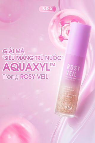 Kem chống nắng nâng tông Srx Rosy Veil Tone Up Glow Sun Serum Spf 50 Pa++++ [hàng nhập khẩu]