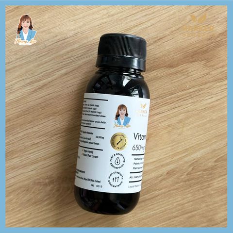 Siro bổ sung Vitamin C tăng đề kháng cho cả gia đình New Zealand Harker Herbals Vitamin C 650mg Syrup 100ml