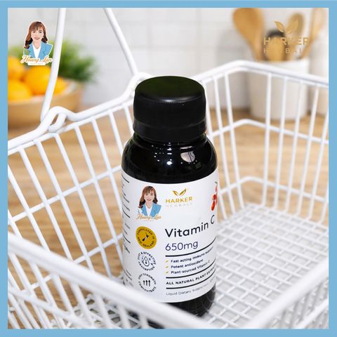 Siro bổ sung Vitamin C tăng đề kháng cho cả gia đình New Zealand Harker Herbals Vitamin C 650mg Syrup 100ml