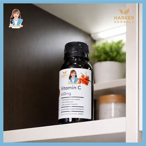 Siro bổ sung Vitamin C tăng đề kháng cho cả gia đình New Zealand Harker Herbals Vitamin C 650mg Syrup 100ml