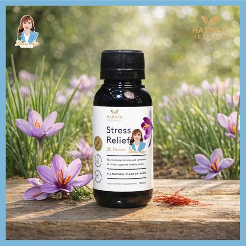 Siro giảm stress, căng thẳng thần kinh New Zealand Harker Herbals Stress Relief 200ml