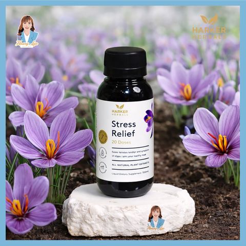 Siro giảm stress, căng thẳng thần kinh New Zealand Harker Herbals Stress Relief 200ml