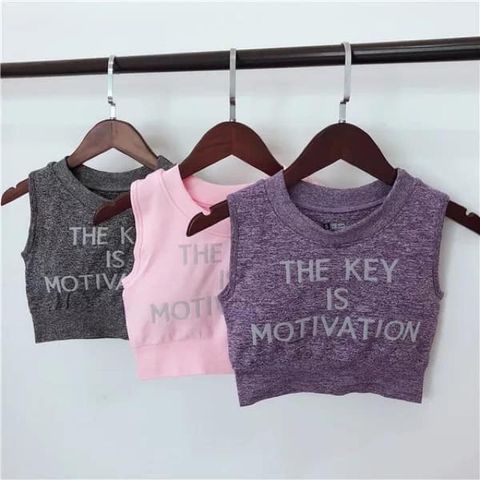NEW 2025 Áo Thun Nữ Croptop Sát Nách The Key Năng Động