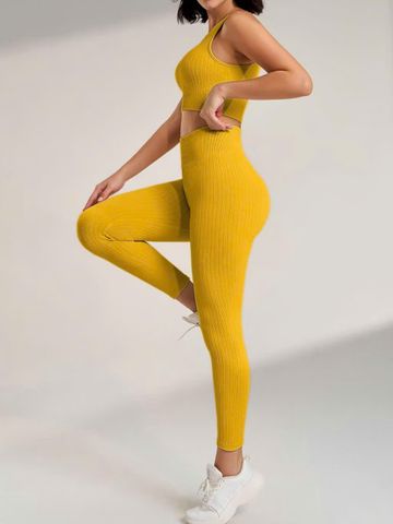 NEW 2025 Bộ quần áo nữ tập Gym, Yoga Chất dệt gân Naqi