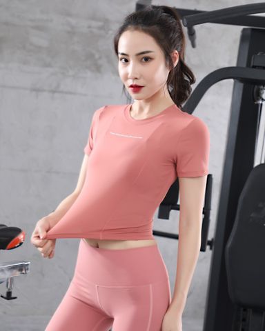 ÁO THUN NỮ CROPTOP CÓ TAY TẬP GYM,YOGA,FITNESS,AEROBIC,ĐI CHƠI