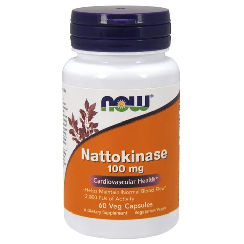 Viên uống Nattokinase 100mg 60 viên - Hỗ trợ tim mạch, giảm cholesterol xấu, phòng ngừa đột quỵ - Now Foods Mỹ chính hãng  750352