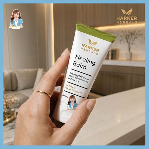 Cao xoa dịu vết thương, phục hồi da khô, môi nứt hăm tã New Zealand Harker Herbals Healing Balm 30ml