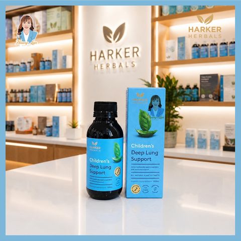 Siro bổ phổi, giảm ho cho trẻ em New Zealand Harker Herbals Children’s Deep Lung Support 150ml