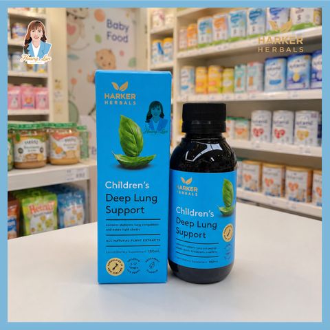 Siro bổ phổi, giảm ho cho trẻ em New Zealand Harker Herbals Children’s Deep Lung Support 150ml