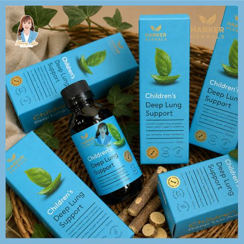 Siro bổ phổi, giảm ho cho trẻ em New Zealand Harker Herbals Children’s Deep Lung Support 150ml