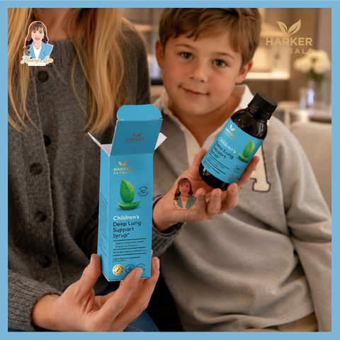 Siro bổ phổi, giảm ho cho trẻ em New Zealand Harker Herbals Children’s Deep Lung Support 150ml