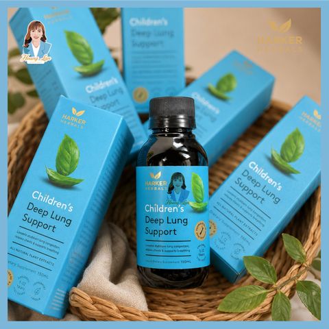 Siro bổ phổi, giảm ho cho trẻ em New Zealand Harker Herbals Children’s Deep Lung Support 150ml