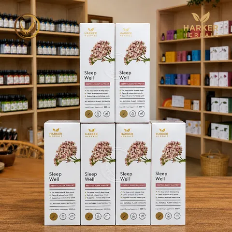 Siro ngủ ngon, hỗ trợ dễ ngủ và giúp ngủ sâu giấc Harker Herbals Sleep Well 200ml - Chính hãng New Zealand