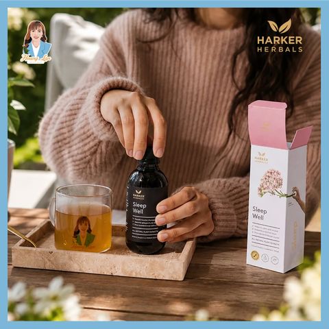 Siro ngủ ngon, hỗ trợ dễ ngủ và giúp ngủ sâu giấc New Zealand Harker Herbals Sleep Well 200ml
