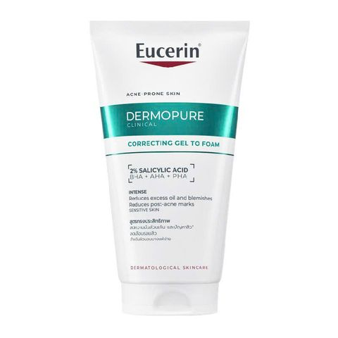 Gel rửa mặt cho da mụn Eucerin® DermoPure Clinical Correcting Gel To Foam 75ml 750611