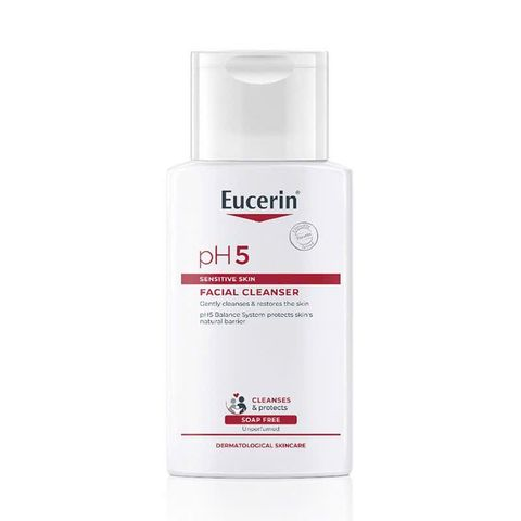 Sữa Rửa Mặt Dịu Nhẹ Cho Da Nhạy Cảm Eucerin pH5 Sensitive Skin Facial Cleanser 100ml 750615