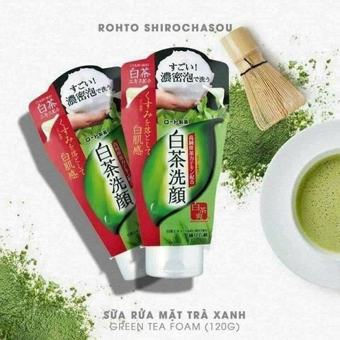 Sữa Rửa Mặt Trà Xanh Matcha Rohto Shirochaso