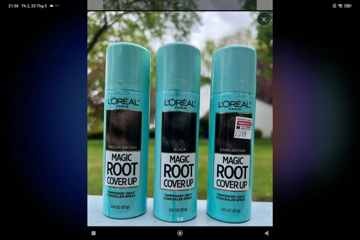 Xịt Che Phủ Tóc Bạc Nhanh 3 Giây L'Oréal Paris Magic Retouch - Giải Pháp Tạm Thời Cho Tóc Bạc Dễ Dàng, Hiệu Quả ngay