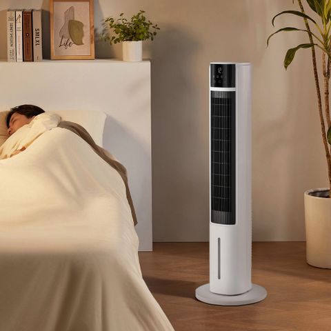 Máy Làm Mát Lọc Khí Ion Âm Haatz HydroIon Breeze Cooler HBC350 Quạt Tháp Haatz Điều Khiển Từ Xa - Hàng Chính Hãng