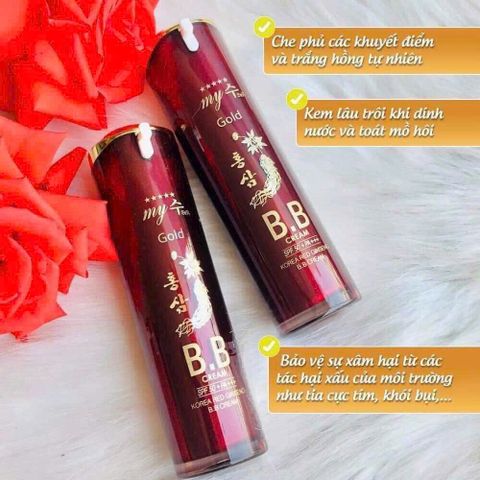 KEM NỀN BB CREAM HỒNG SÂM ĐỎ – LÀN DA ĐẸP TỰ NHIÊN,  SÁNG MỊN, CHE PHỦ KHUYẾT ĐIỂM , LỌ 50ML