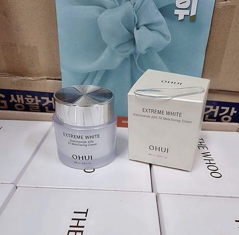 Kem Dưỡng Sáng Da Chuyên Sâu OHUI Extreme White Niacinamide 10% TX Melatoning Cream 60ml