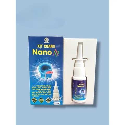 Xịt Xoang NANO hỗ trợ giảm nghẹt mũi nhanh,thông xoang,đau nhức mũi(Chai 20ml)