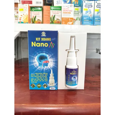 Xịt Xoang NANO hỗ trợ giảm nghẹt mũi nhanh,thông xoang,đau nhức mũi(Chai 20ml)