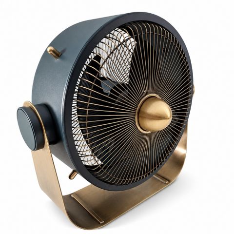 Quạt để bàn Stylies Castor 40W vỏ kim loại chỉnh góc 180° chạy êm, thương hiệu Thụy Sĩ