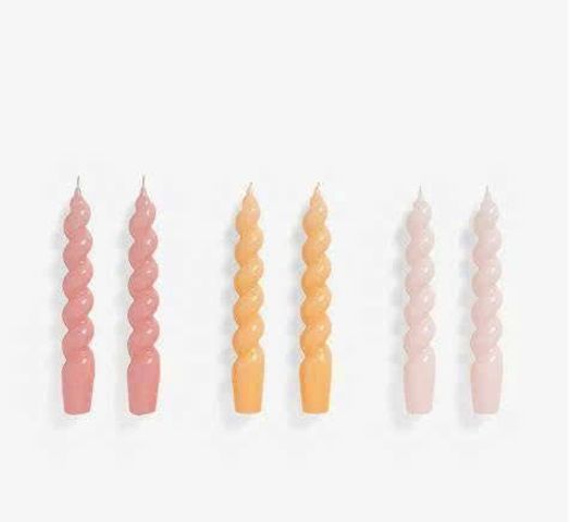 Set 6 Chân Nến Xoắn Spiral – Made in Italy