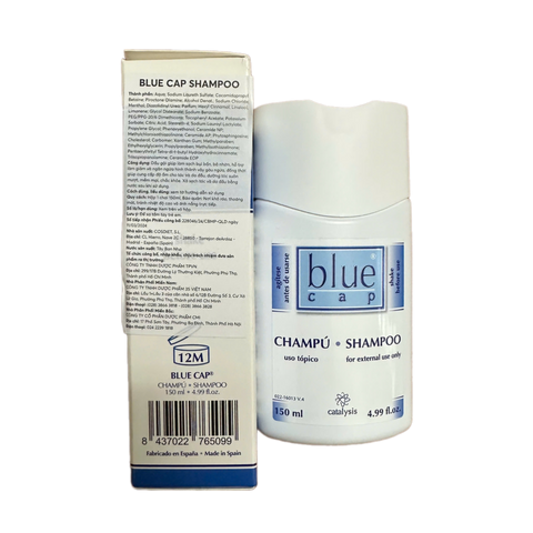 (CHÍNH HÃNG) Dầu Gội Blue Cap ChamPu Shampoo Làm Sạch Bã Nhờn, Vảy Gàu, Ngứa Bã Nhờn Nhạy Cảm 150ml