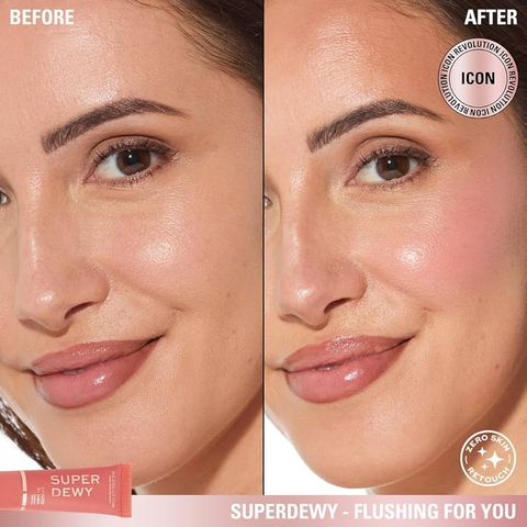Má Hồng Dạng Kem Revolution Liquid Blush Super Dewy Màu Fake The Flush / Flushing For You 15ml
