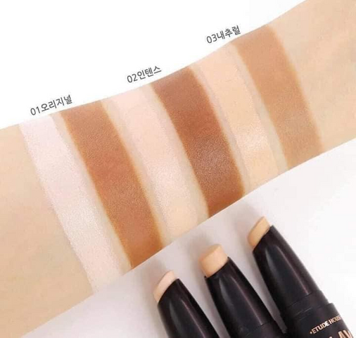 (Bao Test) Tạo khối 2 đầu Etude Play 101 Stick Contour Duo Chính Hãng