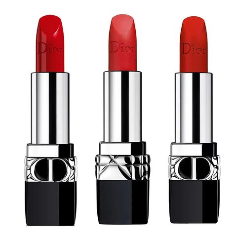 Bộ Sản Phẩm Son Dior Rouge Dior Lipstick 999 - Màu Satin, Matte, Velvet (3 x 3.5g) Chính Hãng, Sắc Đỏ Quyến Rũ, Chất Lương Cao cấp 751186