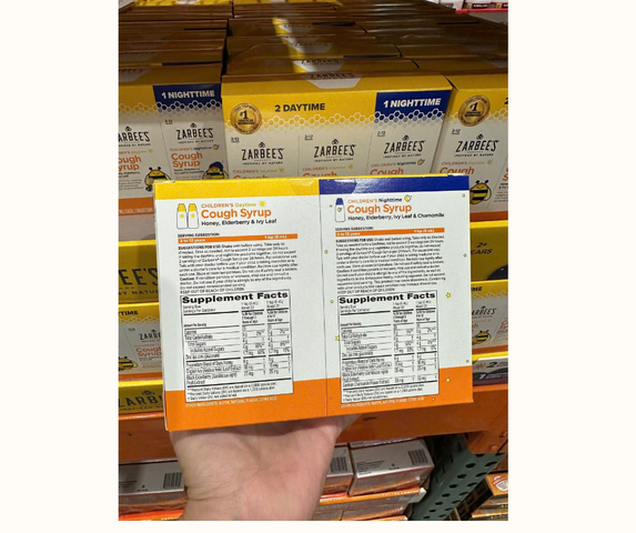 Siro Ho Zarbees Cough Syrup USA - Giảm Ho Từ Tinh Chất Cao Thường Xuân và Mật Ong Dành Cho Bé Từ 2 Tuổi - Chất Lượng Mỹ 751216