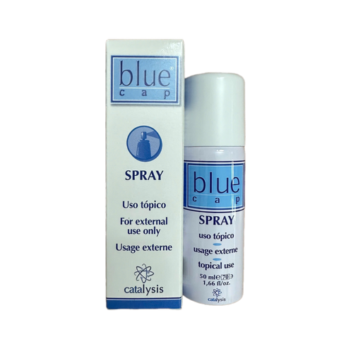 (CHÍNH HÃNG) Blue Cap Spray Dạng Xịt Cho Vảy Nến, Da Cơ Địa, Da Tiết Bã, Giảm Dày Sừng, Bong Tróc, Ngứa, Mẩn Đỏ - 50ml