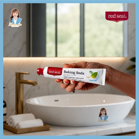 Kem đánh răng baking soda, bạc hà New Zealand Red Seal Baking Soda Toothpaste Fresh Mint 100g